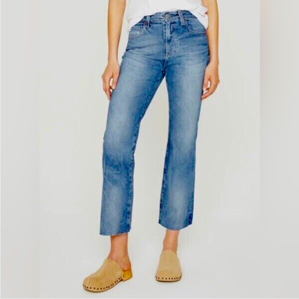 AG Goldschmied Alexxis High-Rise Vintage Straight Crop Jean Contour 360 Blue 26R